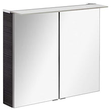 Fackelmann LED specchio da bagno 80 cm Rovere Scuro efficienza energetica A + + Serie B. perfetto