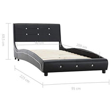 SKM Giroletto Nero in Similpelle 90x200 cm (23.8kg)