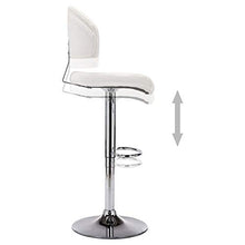 Festnight Sgabelli da Bar 2 pz Bianchi in Similpelle,Design Ergonomico