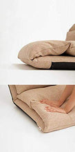 Eross Poltrona da Gioco a Pavimento Regolabile Poltrona Imbottita reclinabile Pieghevole Pigro (Colore : Light Brown)