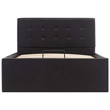 SKM Giroletto con Contenitore Idraulico Nero Similpelle 90x200cm