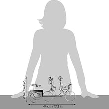 Brubaker Portabottiglie dal Design Coppia su Tandem- con Biglietto di Auguri