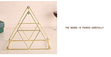 Buy and buy at Brandon Creative Home Decoration Ornaments Wrought Iron Wine Rack Pyramid Wine Rack Wine Display Rack RemovableGoldLarge