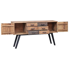 vidaXL - Beistellschrank 140 x 30 x 75 cm Massivholz Teak
