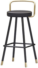XHCP Bancone da Cucina Sgabelli da Bar Sgabelli da Bar Iron Art Casual Seggiolone, Schienale Design Cavo, per bancone/Cucina/Colazione/Pub, carico 200 kg