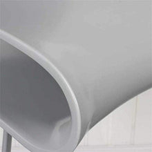 LWW Sgabelli, sgabelli, Sgabello sedia con schienale colazione sgabello con una sede curva e Pedali,Nero,Height65cm