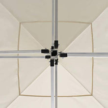 UnfadeMemory Gazebo Professionale Pieghevole Alluminio 2x2 m Crema