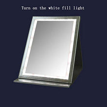 WM LED Touch PU Specchio Fill Light Beauty Makeup Cura della Pelle Specchio Specchio Il Trucco Specchio Il Trucco da Tavolo Specchio Pieghevole Portatile mirror-10.24