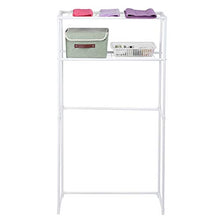 Wakects Scaffale per Lavatrice a 2 Strati, Portaoggetti da Bagno Porta Toilette Mensola da Bagno, 68x27.8x134cm