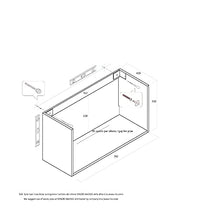 tft Mobile Bagno Sospeso 70 cm in Legno Ibiza Tabacco Scuro