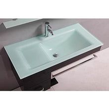 Bagno Italia Mobile Bagno lavandino in cristallo moderno sospeso 100 cm wengè mobili I