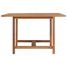 E E-NICES Tavolo da Giardino 120x120x75 cm in Legno Massello di Teak