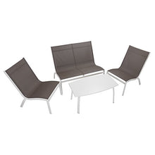 Evergreen Salotto da giardino set salottino per esterno con poltrone EG50575