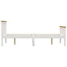 FAMIROSA Giroletto con 2 Cassetti Bianco in Massello di Pino 140x200 cm-0435