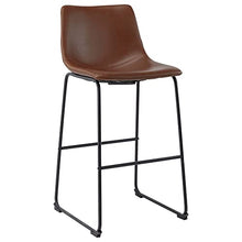 vidaXL Sgabelli da Bar 2 pz Marrone Chiaro in Similpelle
