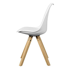 [en.casa] 6X Sedia da Pranzo Bianco Imbottita Sala da Pranzo Similpelle Set Cucina