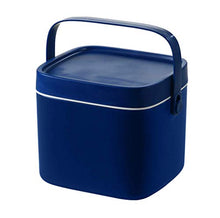 Wjmss Scatola di Medicina, Alta capacità Portable Plastic Box Box Box Box Box Organizer con Manico Doppio Strato,Blu,Small