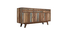 Hanper Dynamic24 - Credenza retrò, stile vintage, con 3 cassetti, 145 x 40 x 75 cm