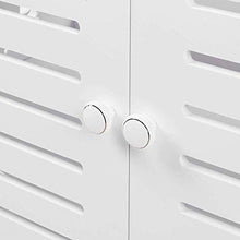 Wyxy 5 Ripiani Mobile scarpiera Mobile Armadio Multiuso mobili Stile cieco per Bagno Comodino credenza Moderna per Ingresso Soggiorno Camera da Letto, Bianco, 64 x 32 x 87 cm