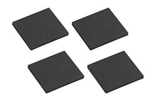 Metafranc Cuscinetti antiscivolo 40 X 40 mm – autoadesivi – Nero – 4 pezzi – Assorbenti – Antiscivolo per mobili e oggetti/EVA Pad nel set/gomma/antiscivolo buffer/646056