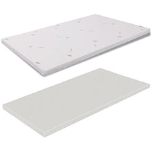 miasuite i sogni italiani Topper CORRETTORE in MEMORYFOAM per Materasso Una Piazza E Mezza 120x190 Altezza 3 CM SFODERABILE Aloe Vera