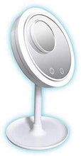 JACKWS Specchio di Trucco Magnifier LED Desktop Lampada cosmetico dello Specchio di Bellezza con Il Ventilatore