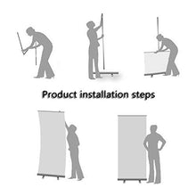 JMAR Schermo Banner Pull-up Trasparente, Schermo Divisorio Anti-Caduta 80x200cm in Plastica PVC Trasparente Ad Alta Definizione Retrattile Banner