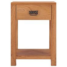 vidaXL Comodino 35x35x50 cm in Legno Massello di Teak