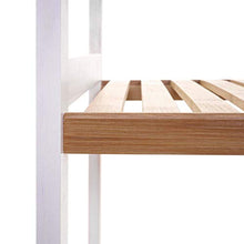 Mendler Scaffale arredo bagno HWC-B55 legno di pino e bambù 5x ripiani