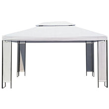 Festnight Gazebo in Bianco 3x4 m da Giaridno Patio per Esterno