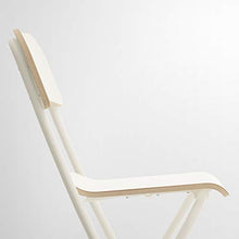 FRANKLIN sgabello bar con schienale, pieghevole 50x44x95 cm bianco/bianco