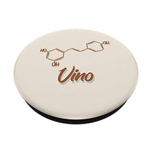 Wine Art | Vino Bohemien Formula Chimica PopSockets PopGrip: Impugnatura per Telefoni Cellulari e Tablet Intercambiabile