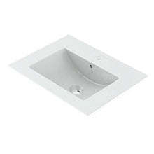 Randalsa Happy mobili 60 cm | Grigio | 61 x 91 x 46 cm | Mobile con 2 cassetti + lavabo in Ceramica