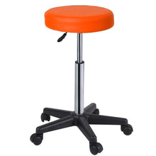 MIADOMODO Sgabelli Regolabili con Ruote Colore Arancione Set da 1