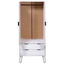 Armadio New York Range, in legno di pino massiccio, bianco