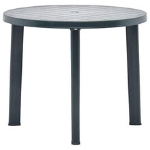 vidaXL Tavolo da Giardino Verde 89 cm in Plastica