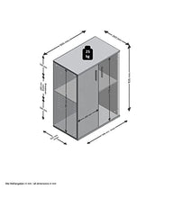 FMD furniture Comò, truciolato, ca. 60 x 35 x 83 cm