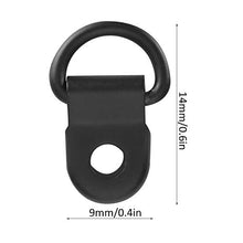 HelloCreate - Set di 100 ganci per lacci da scarpe, con fibbia ad anello, in ottone, per scarpe fai da te, 9 x 14 mm, colore: Nero opaco