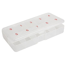 SaySure - Plastic False Clear Compartments Nail Tips Storage Box