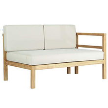 Teako Design Divano angolare da Giardino Pusie, a Destra, in Legno di Teak