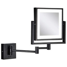 Specchio per Trucco A LED con Specchio Illuminato Specchio Telescopico Pieghevole A Un Lato Specchio Ingranditore da Parete per Bagno