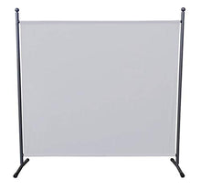QUICK STAR Paravento da Giardino 180 x 178 cm Divisorio in Tessuto Balcone Protezione della Privacy Bianco