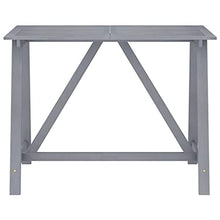 vidaXL Set da Bar da Giardino 5 pz Grigio in Legno Massello di Acacia