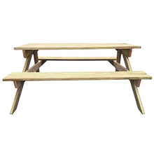 Oushome Tavolo da Picnic 150x135x71,5 cm in Legno