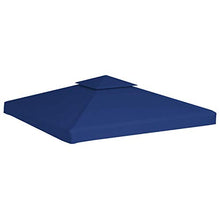 Cikonielf Copertura di ricambio per gazebo 3 x 3 m, copertura per tetto gazebo impermeabile, 310 g/m², blu scuro
