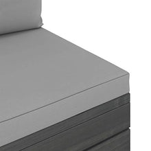 vidaXL Set Divani da Giardino su Pallet 7 pz con Cuscini Massello Pino