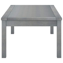 FAMIROSA Tavolino da caffè 100x50x33 cm Grigio Legno Massello di Acacia