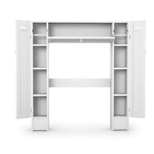 DREAMADE Mobile sopra Toilette Scaffale per WC da Bagno in MDF Resistente, Bianco