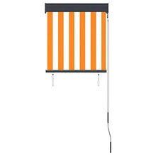 vidaXL - Tenda avvolgibile per esterni, 60 x 250 cm, colore: Bianco/Arancione
