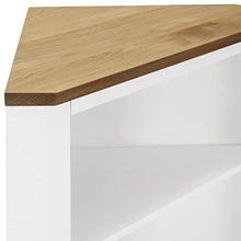 vidaXL - Eckschrank 59x36x100 cm Eiche Massivholz